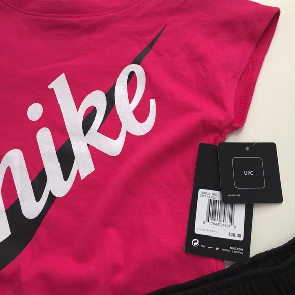 Nike two pieces cute pink girl set 6242 - Picture 6 of 8